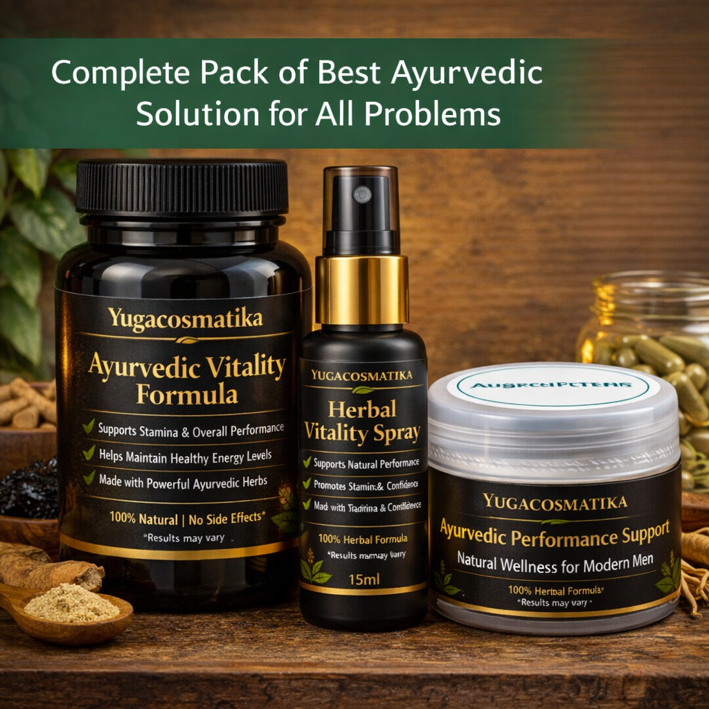 YUGA COSMATIKA HERBAL FORMULA FOR PEAK PERFORMANCE (COMBO PACK 3 PRODUCTS)