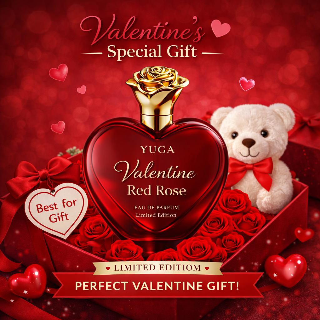 YUGA VALENTINE SPACIAL PERFUME RED ROSE EAU DE PARFUME LIMITED EDITION