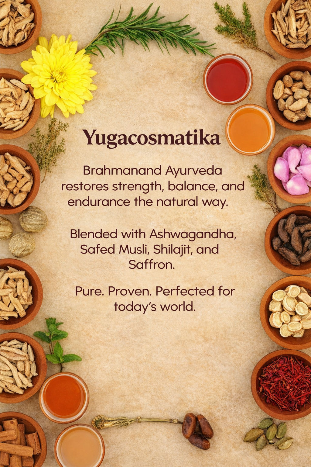 YUGA COSMATIKA HERBAL FORMULA FOR PEAK PERFORMANCE (COMBO PACK 3 PRODUCTS)
